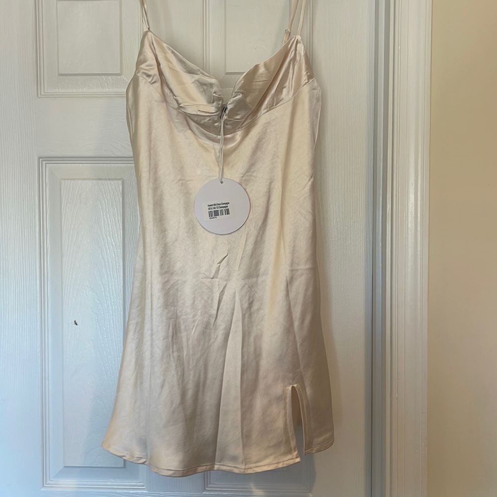 Princess Polly Hewlett Mimi Dress Champagne